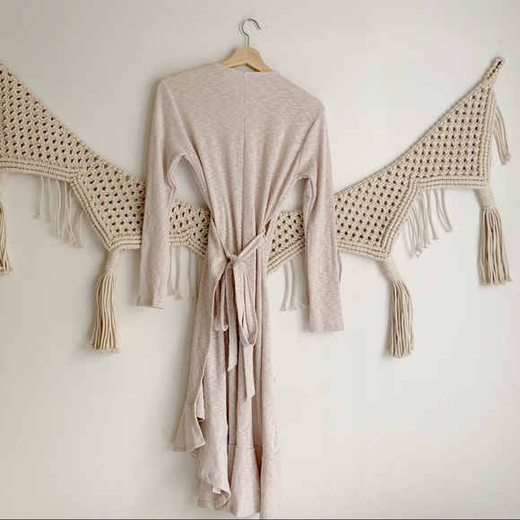 Some Days Lovin’ Oatmeal Wrap Dress - Picture 2 of 7